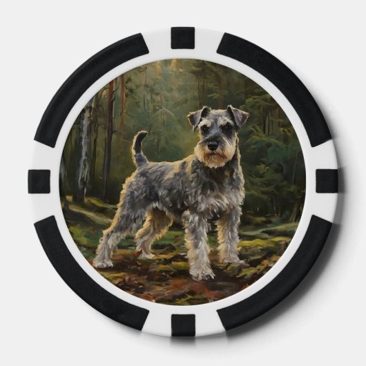 Schnauzer poker chips (Voorkant)