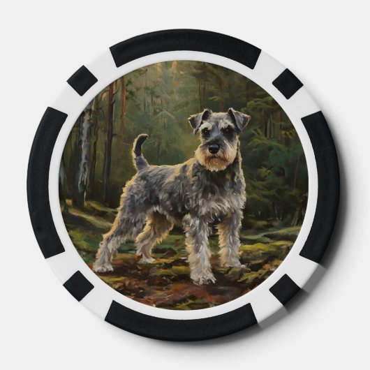 Schnauzer poker chips (Achterkant)