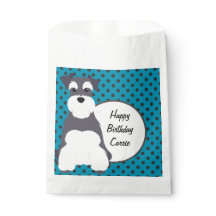 Schnauzer Polka Dots gepersonaliseerd