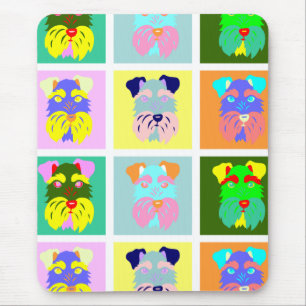 Schnauzer Pop Art Muismat