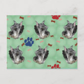 Schnauzer Portrait Briefkaart (Voorkant)