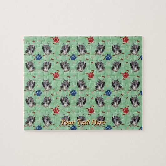 Schnauzer Portrait Legpuzzel (Horizontaal)