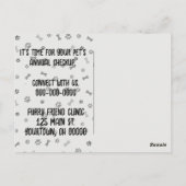 Schnauzer portret potlood schets briefkaart (Achterkant)