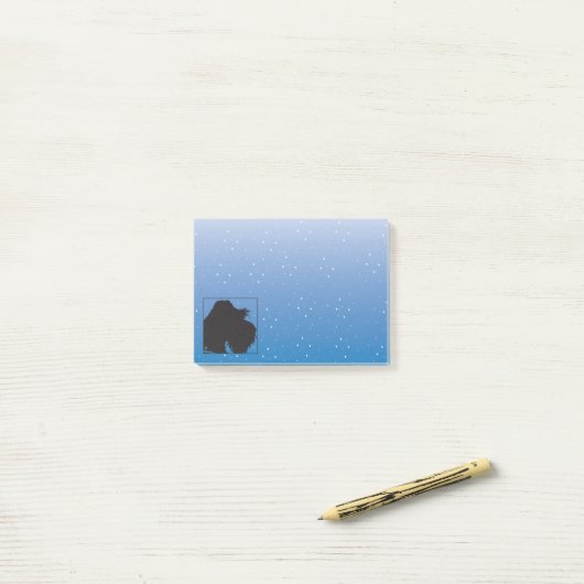 Schnauzer Post-it® Notes (Op bureau)