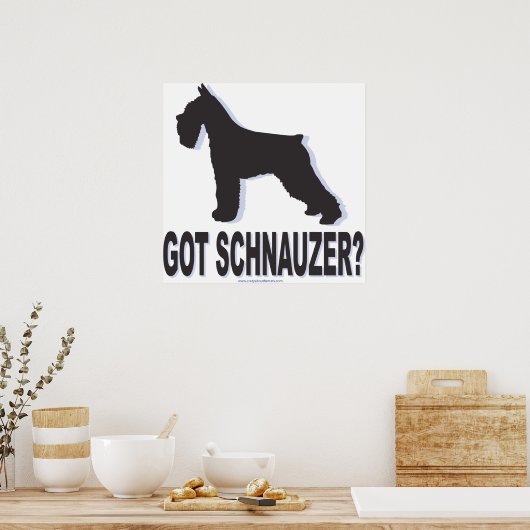 schnauzer poster (Keuken)
