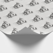 Schnauzer Potlood Schets Portret Cadeaupapier (Hoek)