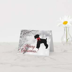 Schnauzer Prettig kerstfeest Kaart