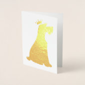 Schnauzer Prince Folie Kaarten (Voorkant)