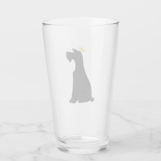 Schnauzer Prince Glas (Achterkant)