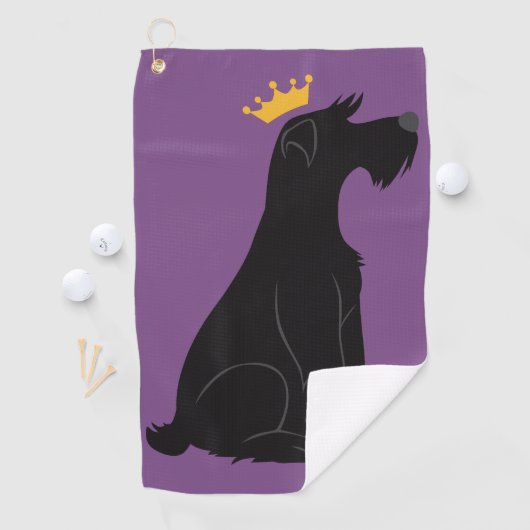 Schnauzer Prince Golfhanddoek (Insitu)