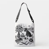 Schnauzer Print Canvas tas (Achterkant)