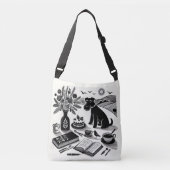 Schnauzer Print Canvas tas (Voorkant)