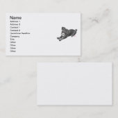 Schnauzer Pup Kaarten Sjabloon Visitekaartje (Voorkant / Achterkant)