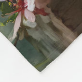 Schnauzer Puppy Among Spring Cherry Blossoms Fleece Deken (Hoek)