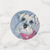 Schnauzer Puppy Birthday Confetti (Kleine voorkant)