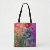 Schnauzer Puppy Dog Animal Art Tote Bag (Voorkant)