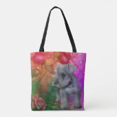 Schnauzer Puppy Dog Animal Art Tote Bag (Achterkant)