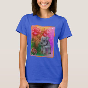 Schnauzer Puppy Fantasy Rozen Dog T-shirt