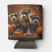 Schnauzer Puppy Herfst Delight Pompoen Blikjeskoeler (Achterkant)