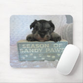 Schnauzer Puppy mouse pad Muismat (Met muis)