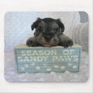 Schnauzer Puppy mouse pad Muismat