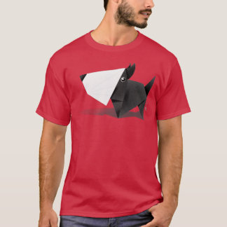 Schnauzer Puppy Origami Design 3 T-shirt