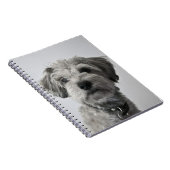 Schnauzer Puppy Portret Foto Notitieboek (Rechterzijde)