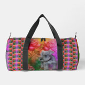 Schnauzer Puppy Rozen Hond Gepersonaliseerd Plunjezak (Achterkant)