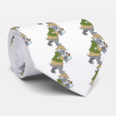 Schnauzer rechercheur stropdas (Opgerold)