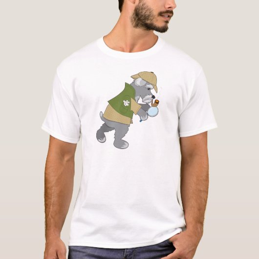 Schnauzer rechercheur t-shirt (Voorkant)