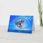 Schnauzer Reindeer Christmas Kaart - Benicia (Achterkant)