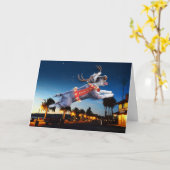 Schnauzer Reindeer Christmas Kaart - Benicia (Gele Bloem)