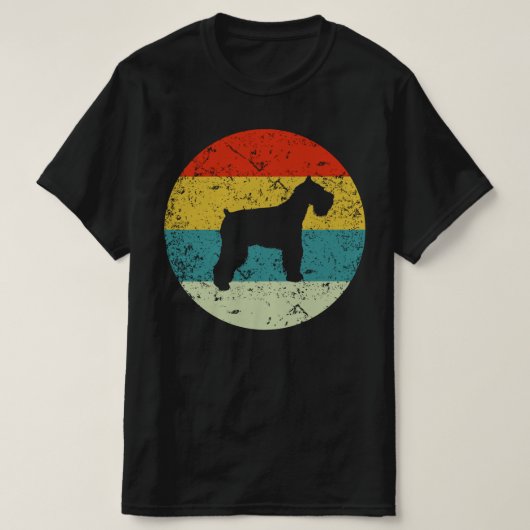 Schnauzer retro  t-shirt (Design voorkant)
