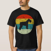 Schnauzer retro  t-shirt (Voorkant)