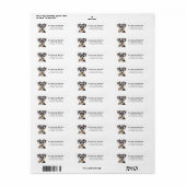 Schnauzer Return Address Labels (Full Sheet)