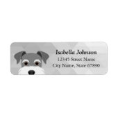 Schnauzer Return Address Labels (Voorkant)
