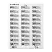 Schnauzer Return Address Labels (Full Sheet)