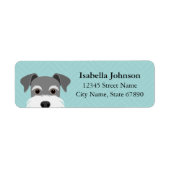 Schnauzer Return Address Labels (Voorkant)