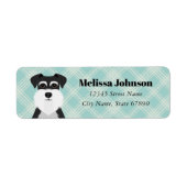 Schnauzer Return Address Labels (Voorkant)