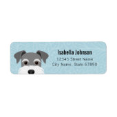 Schnauzer Return Address Labels (Voorkant)