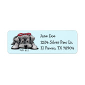 Schnauzer Return Address Labels (Voorkant)