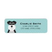 Schnauzer Return Address Labels (Voorkant)