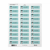 Schnauzer Return Address Labels (Full Sheet)