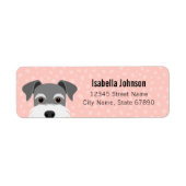 Schnauzer Return Address Labels (Voorkant)
