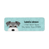 Schnauzer Return Address Labels (Voorkant)
