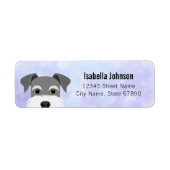Schnauzer Return Address Labels (Voorkant)