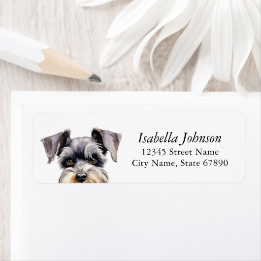 Schnauzer Return Address Labels (Insitu)