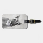 Schnauzer (reuzenschilderkunst) bagagelabel (Voorkant horizontaal)