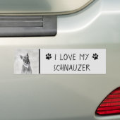 Schnauzer (reuzenschilderkunst) bumpersticker (Op auto)