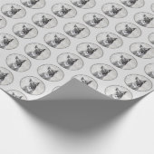 Schnauzer (reuzenschilderkunst) cadeaupapier (Hoek)